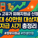 고유가 피해지원금 신청