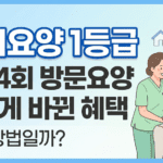 장기요양 1등급 월 44회 방문요양 어떻게 바뀐 혜택 신청 방법일까