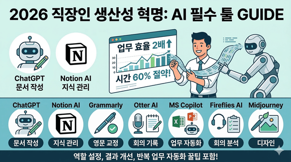 직장인 업무 효율을 위한 생산성 높이는 AI 툴 추천