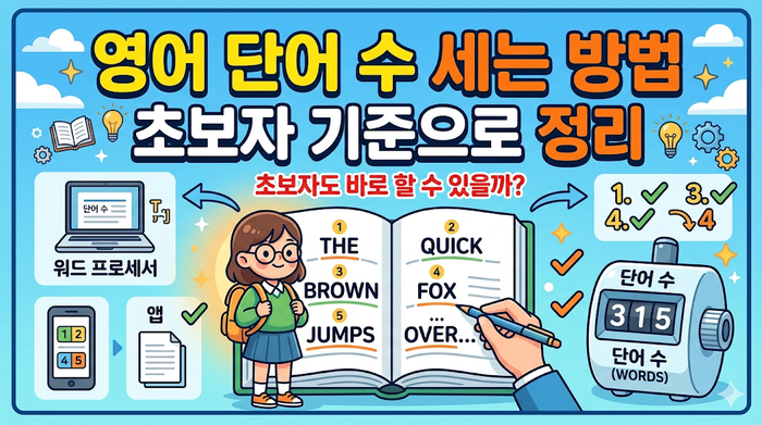 영어 단어 수 세는 방법